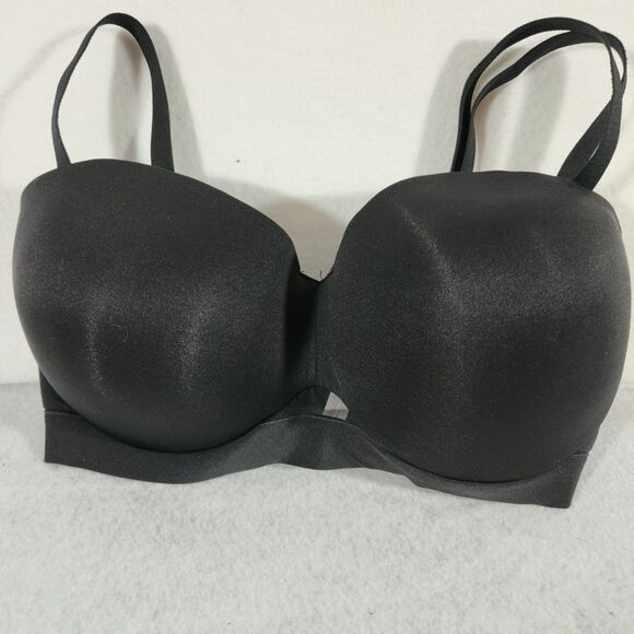 Cacique Comfort Bliss Underwire Multiway Strapless Push Up Bra Black Plus 34G - Picture 1 of 10